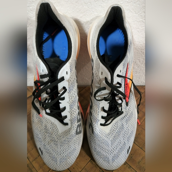 Brooks Men's Running Shoes - White and Orange - Picture 7 of 10